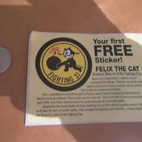 fighting 31 Felix The Cat sticker photo 1