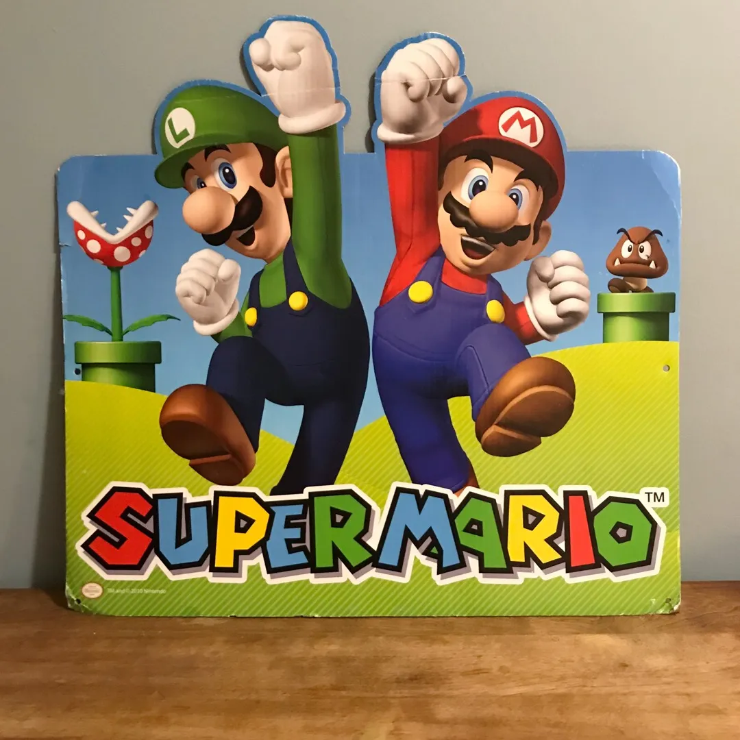 Mario Bros. cardboard cut-out photo 1