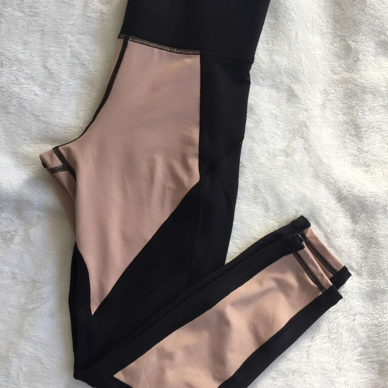 MICHI NY Extension Leggings Nude Pink/Black Size XS photo 4