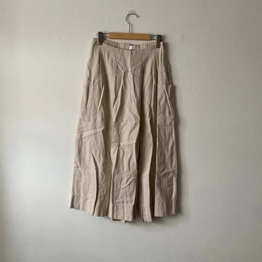 Oak + Fort Faux Skirt Pants - Size M photo 1