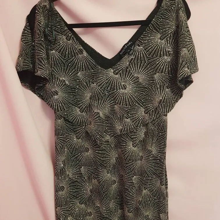 Never Worn, Glitter Long Tall Sally Top, Size Small photo 1