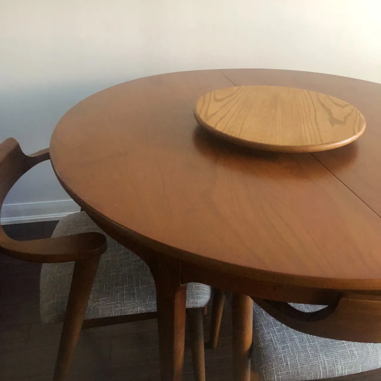 18” Solid Wood Lazy Susan photo 1