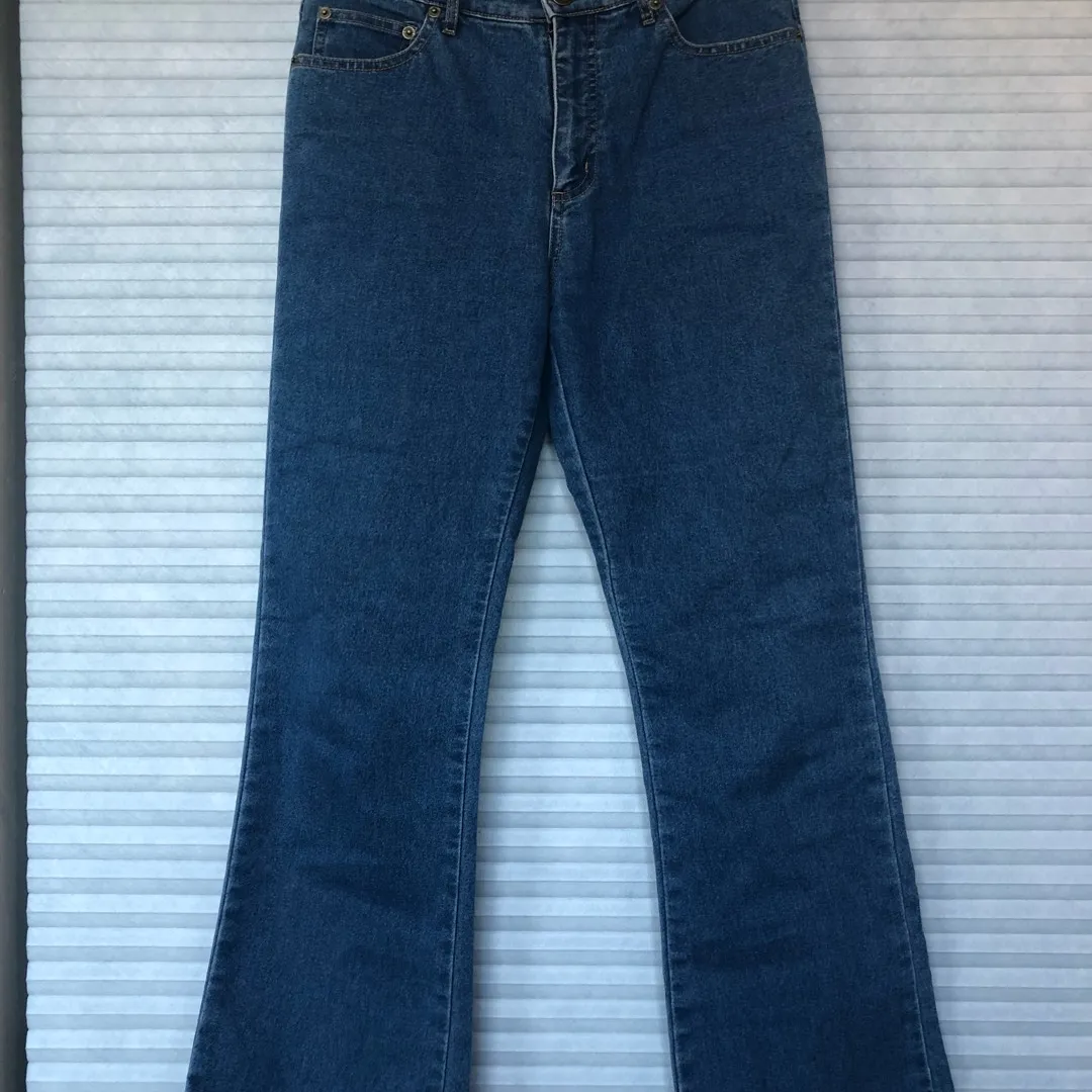 Thrifted Flare Jeans Sz 8 photo 1
