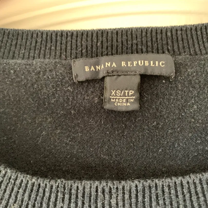Banana Republic Navy Striped Sweater (Size XS) photo 3