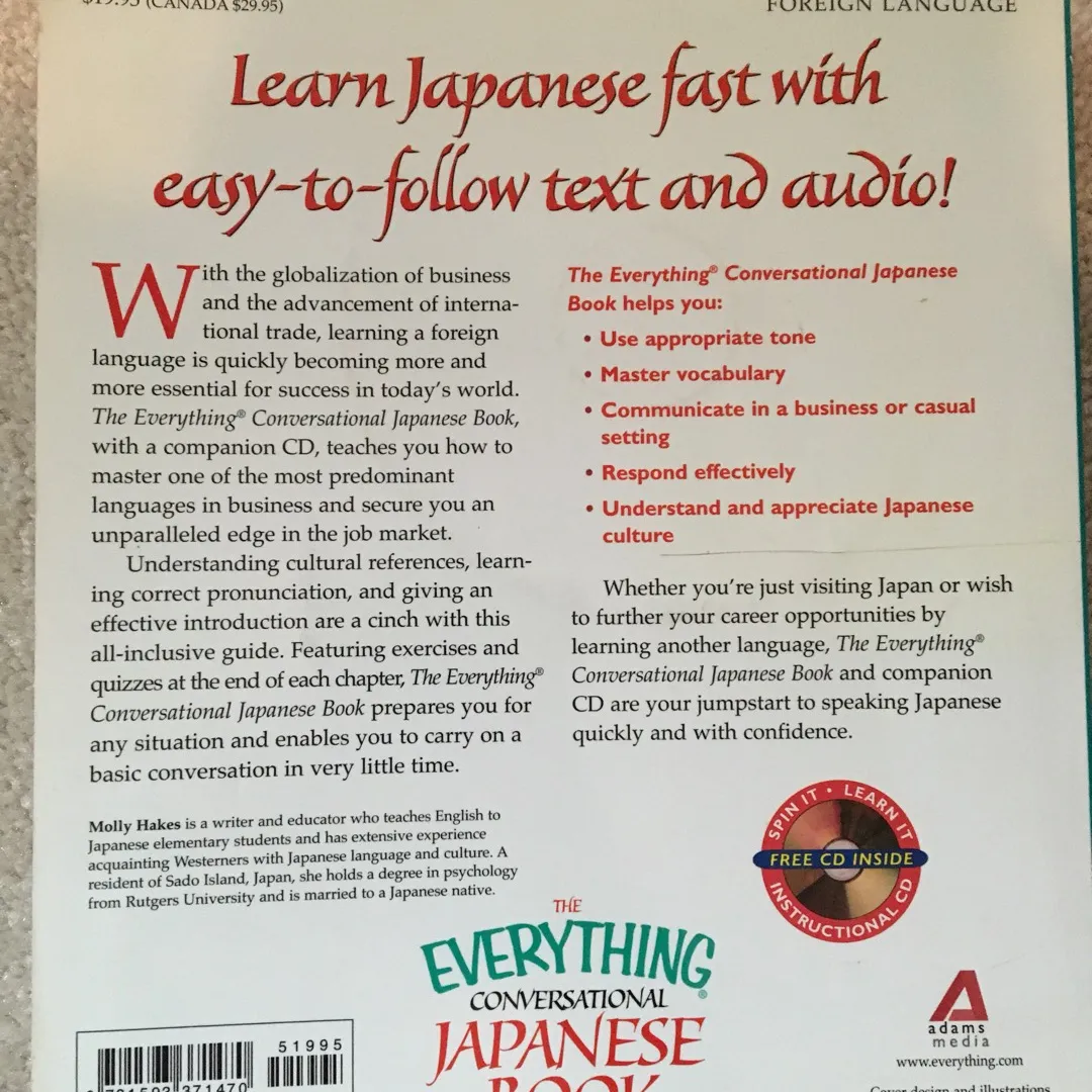 Conversational Japanese - language book & CD photo 3