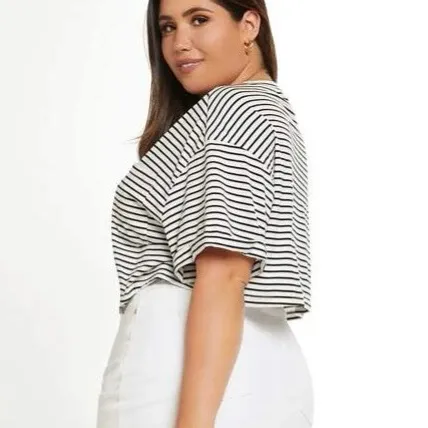 New Striped Crop Top photo 1