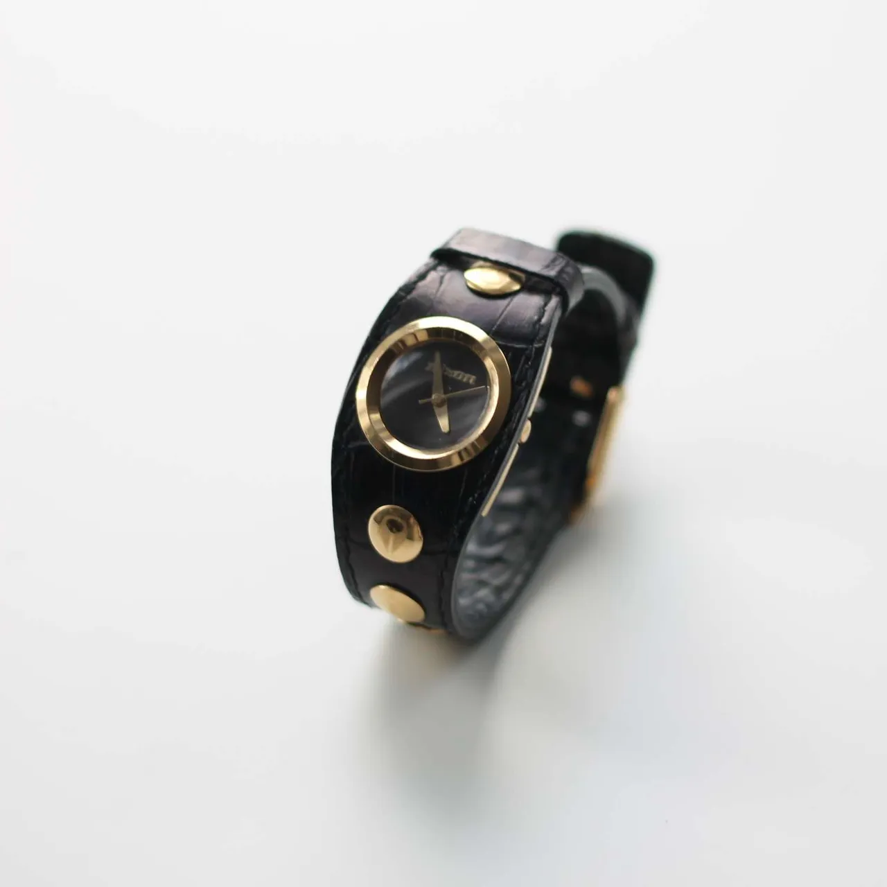 Nixon Watch Leather and Gold photo 1