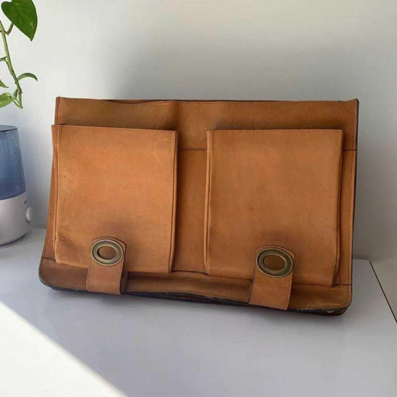 Velez Handmade Leather Briefcase photo 3