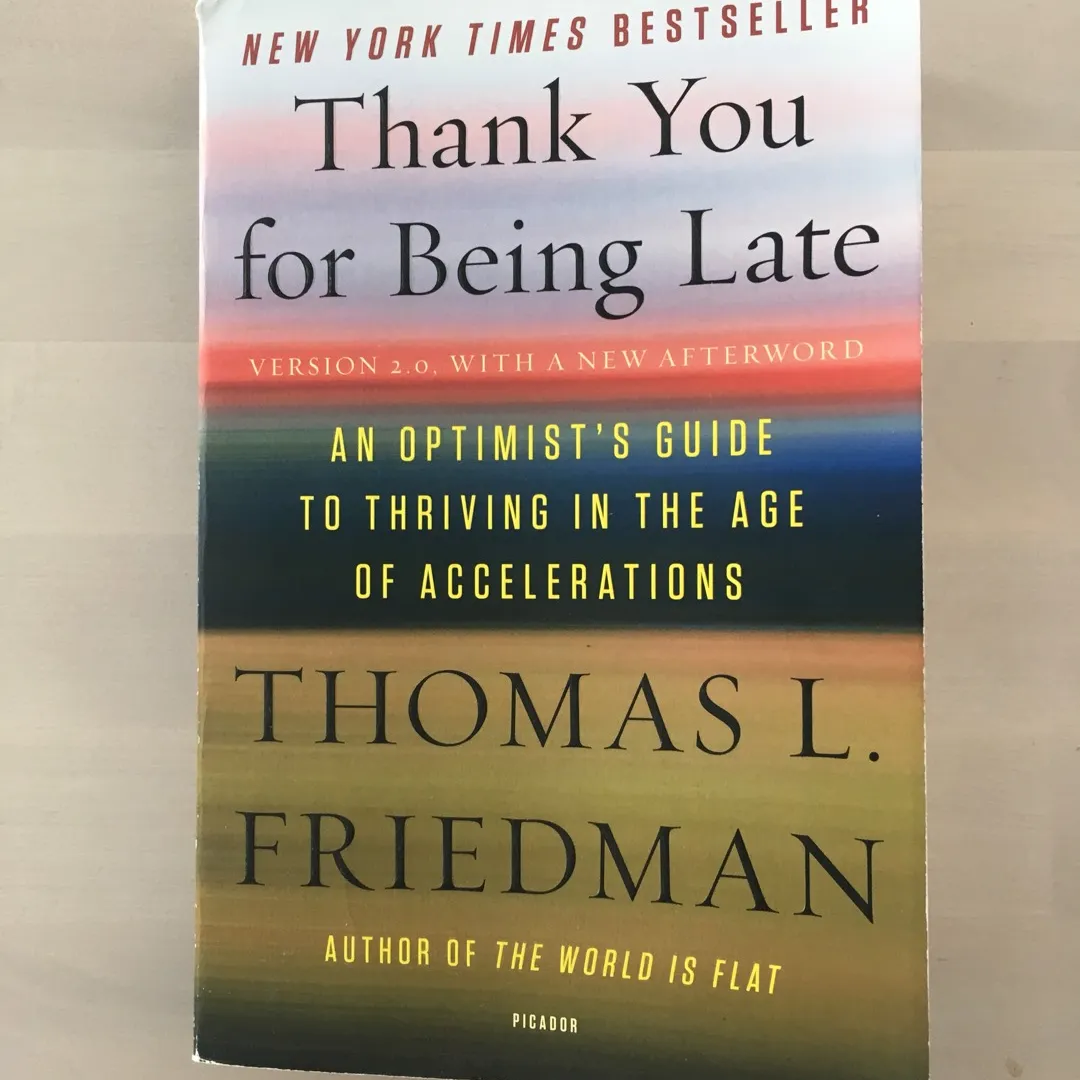 Books: Thank You For Being Late photo 1