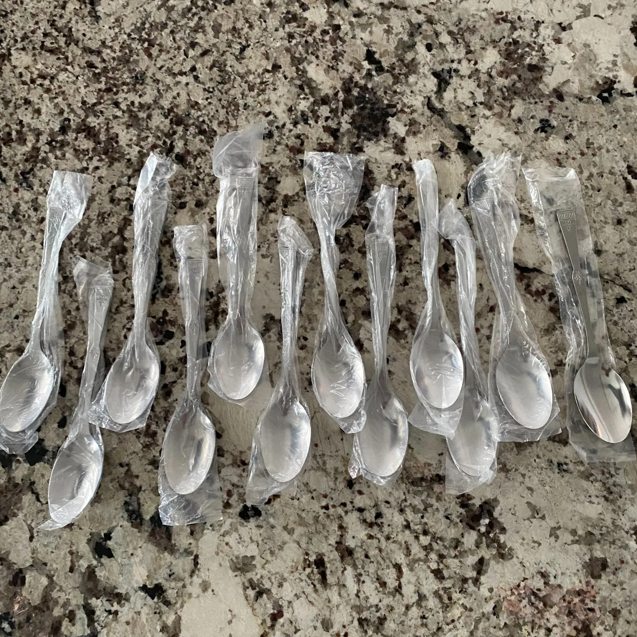 Brand new stainless steel dessert spoons photo 1