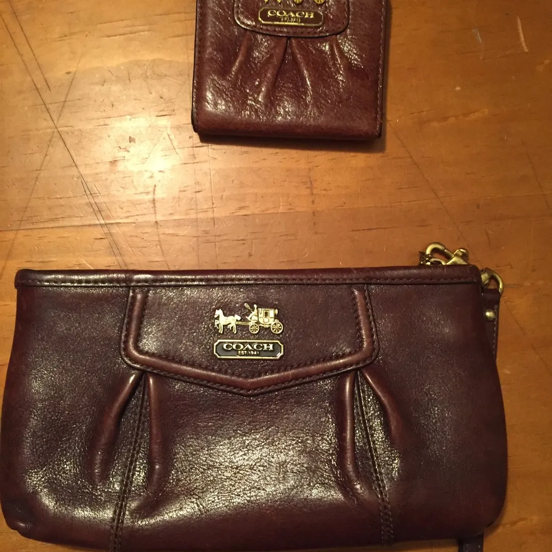 Coach Wristlet And Mini Matching Wallet photo 1