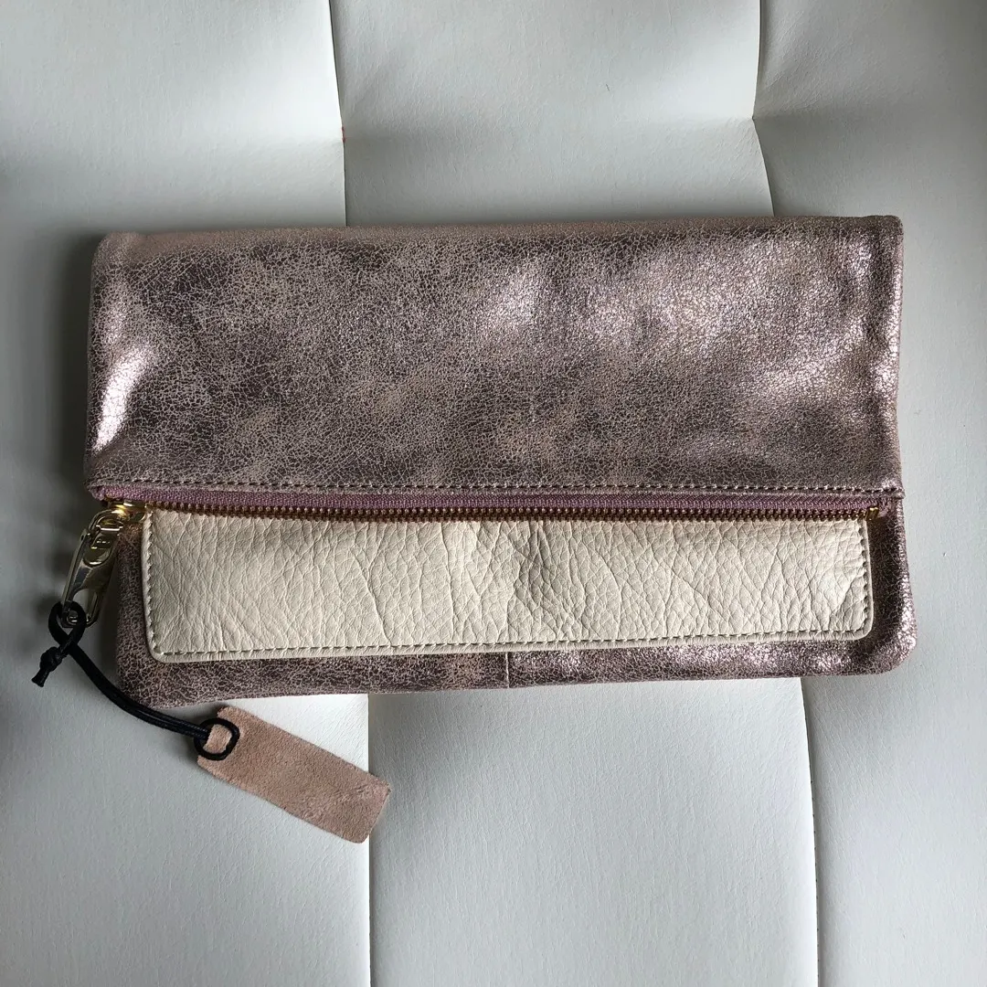 Brand New Leather Clutch From GAP photo 1