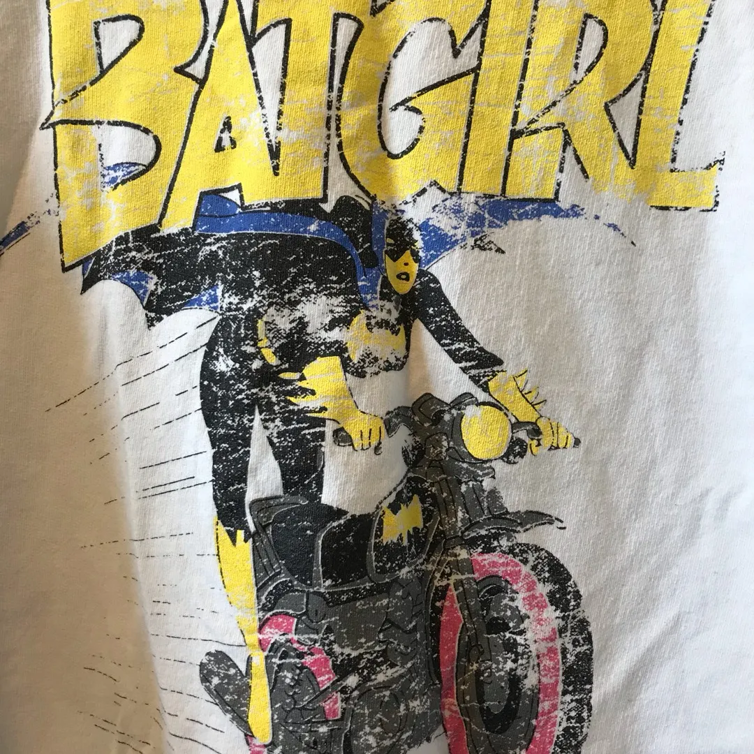 Oversized Distressed Batgirl T-shirt photo 3