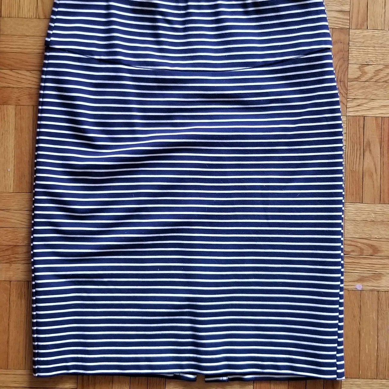 EUC - SM SUNG Blue and White Striped Pencil Skirt photo 1