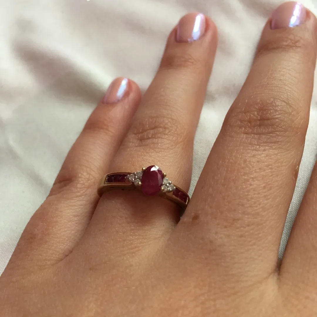 Ruby And diamond Ring photo 1