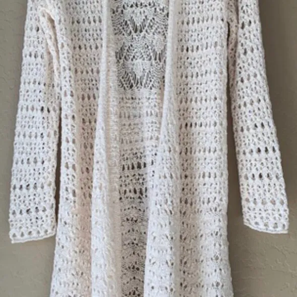 American Eagle Outfitters Crochet Duster photo 1