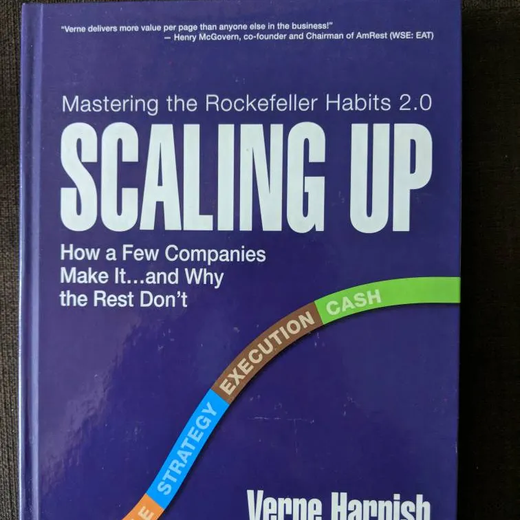 Book: Scaling Up by Verne Harnish photo 1