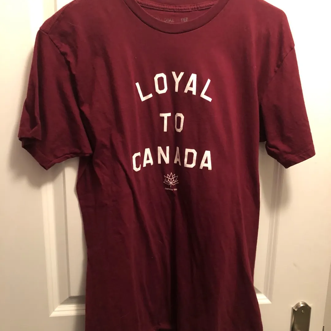 Maroon “Loyal To Canada” Tee photo 1