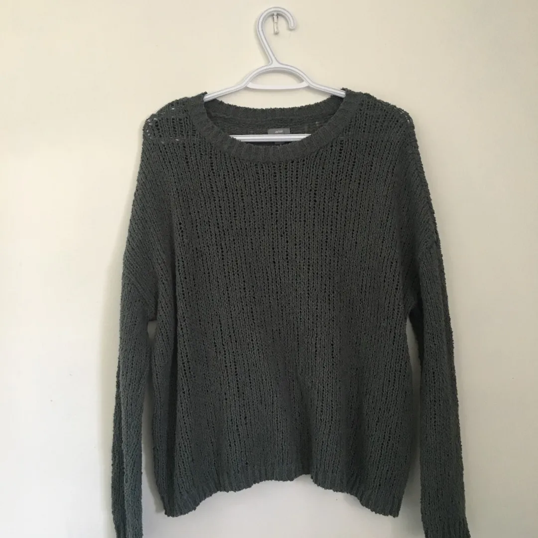 Green/Grey Aerie Sweater photo 1
