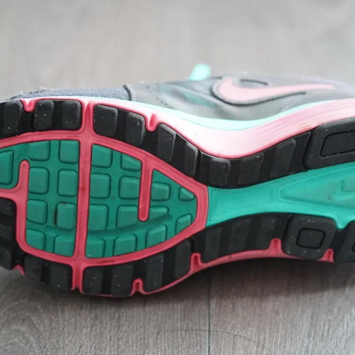 Pink & Teal Nike Running Shoes (size 7) photo 5