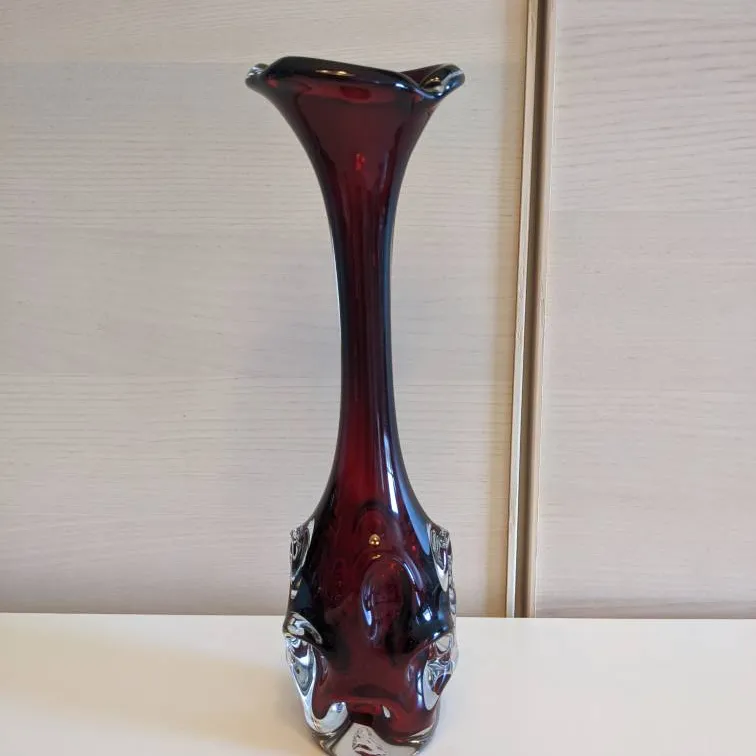 Vintage Glass Vase photo 1