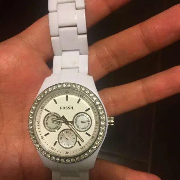 Fossil Big Face White Watch (Women’s) ⏰ photo 1