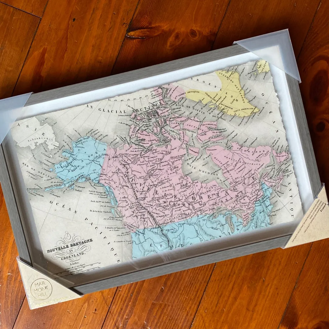 Framed Map Of Canada photo 1
