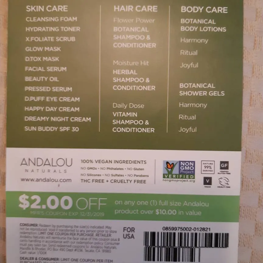 Anadolou Products Coupon. photo 1