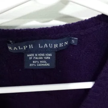 Ralph Lauren Wool and Cashmere Sweater Small Purple photo 3