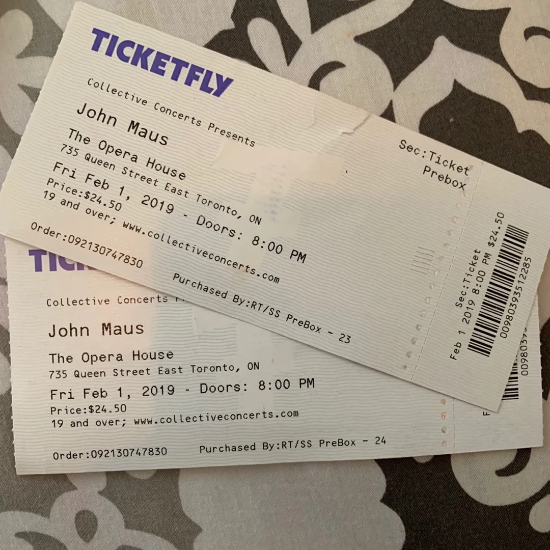 Two Tickets to John Maus Show FRIDAY photo 1