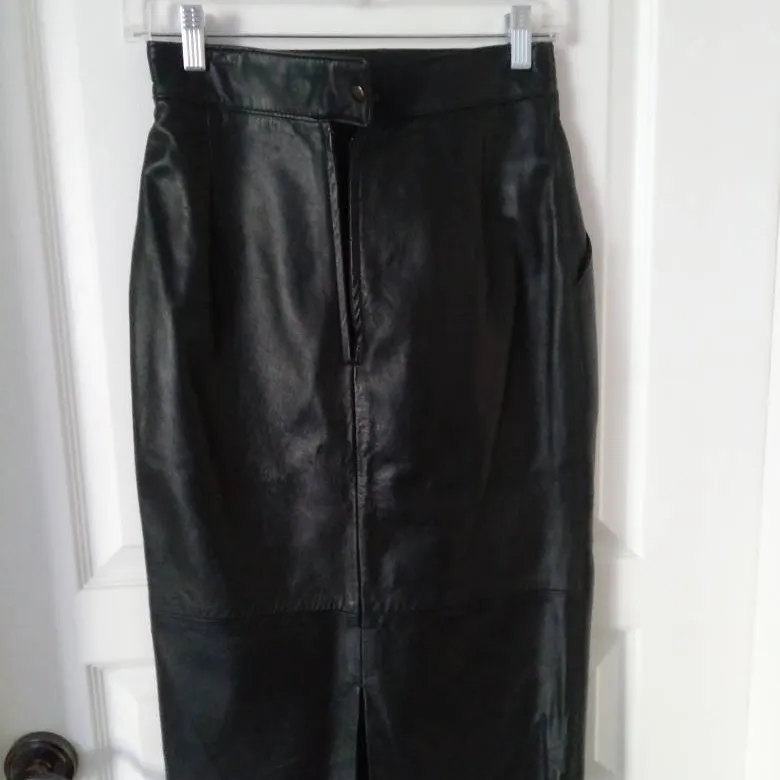 Leather Pencil Skirt Sz.XS/S photo 7