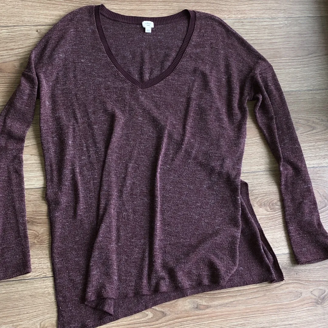 Wilfred Maroon Sweater Small photo 1