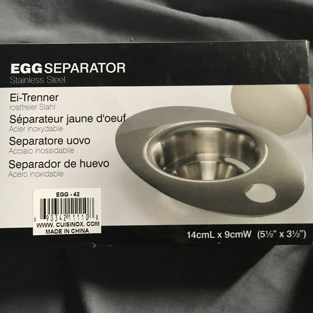 Stainless Steel Egg Separator. photo 1