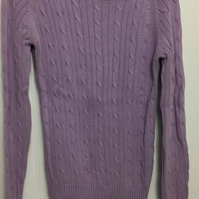 Purple Knit Sweater photo 1