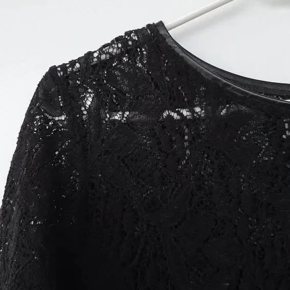 Black Lace Zara Shirt photo 3