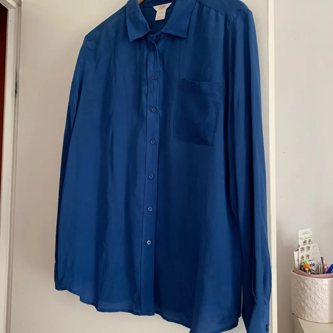 Blue Silk Shirt photo 1