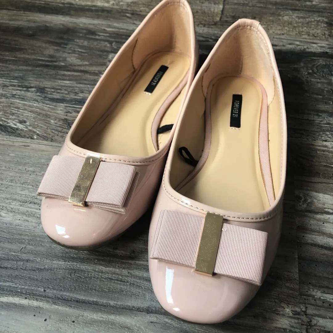 BN Baby Pink Forever 21 Flats Size 7.5 photo 1