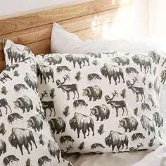 NEW Urban Outfitters Wild Animals Pillowcases (2) photo 1