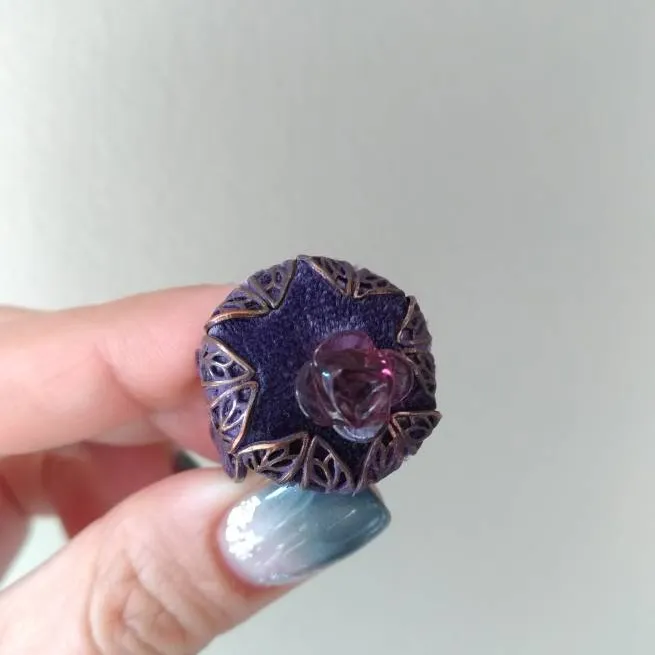 Anna Sui Inspired Rosette Ring photo 1
