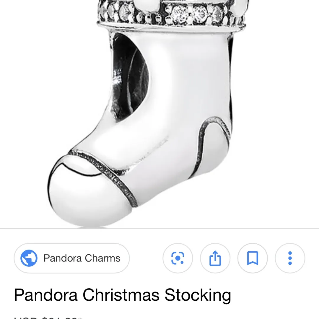 Pandora Charms (snowflake, Birthday, Xmas Stocking) photo 4