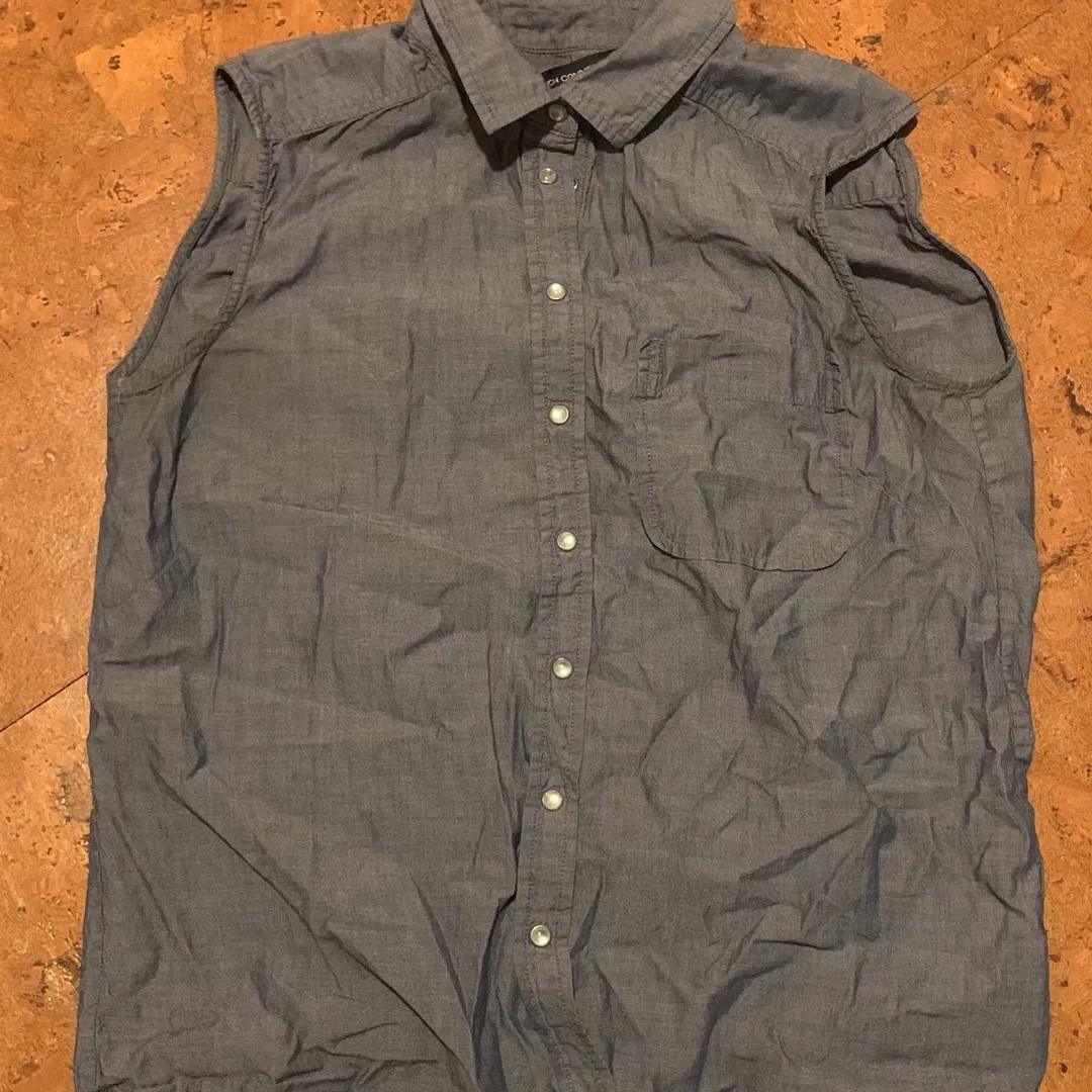 Western (moderately) French Connection Denim Sleeveless Butto... photo 1