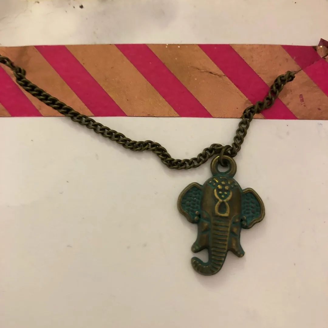 Handmade Elephant Necklace photo 1