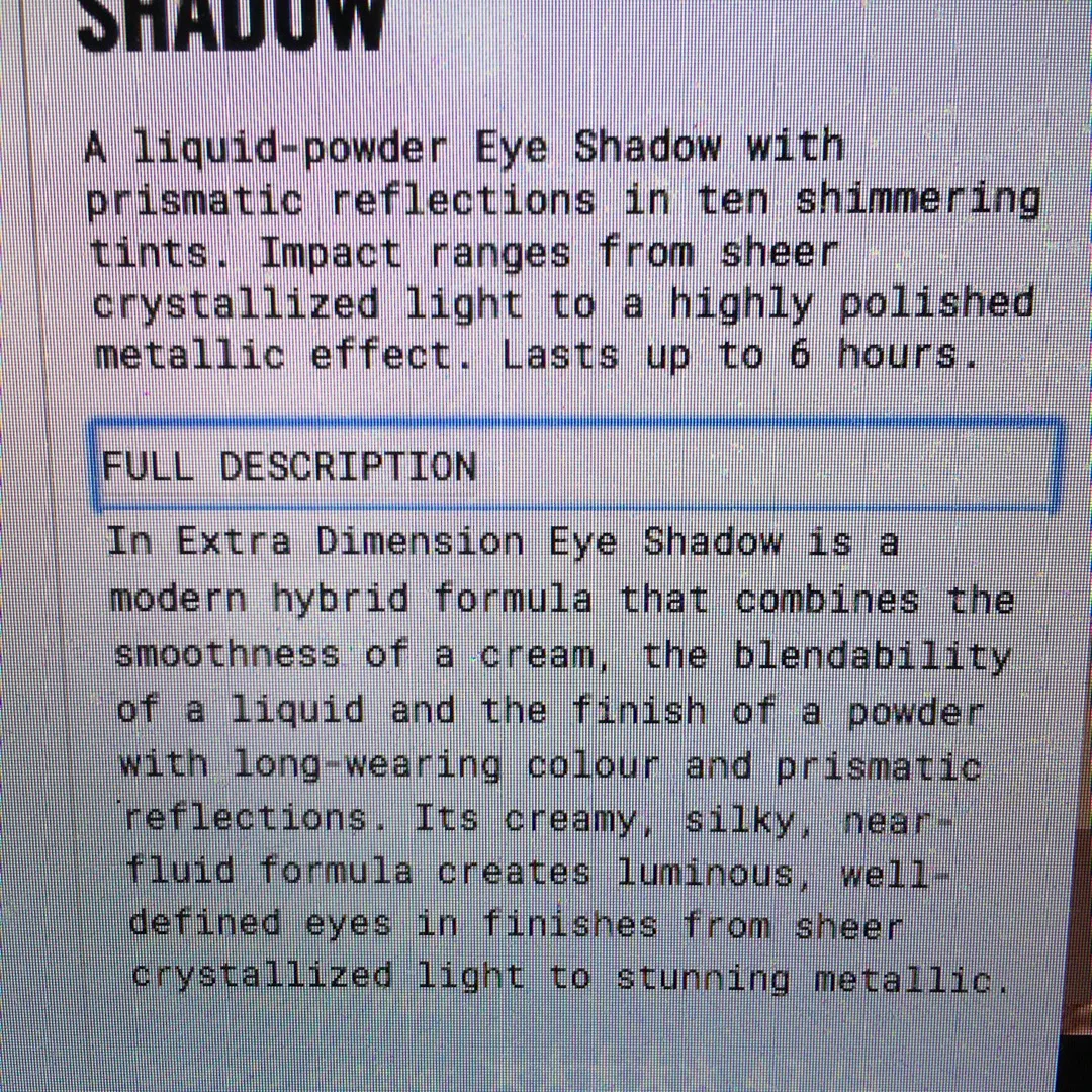 MAC Blue Orbit Discontinued Extra Dimension Eye Shadow photo 5
