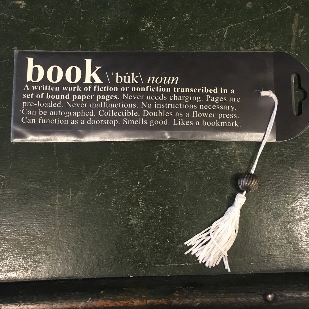 BNIP Bookmark With Tassel And Metal Bead photo 1