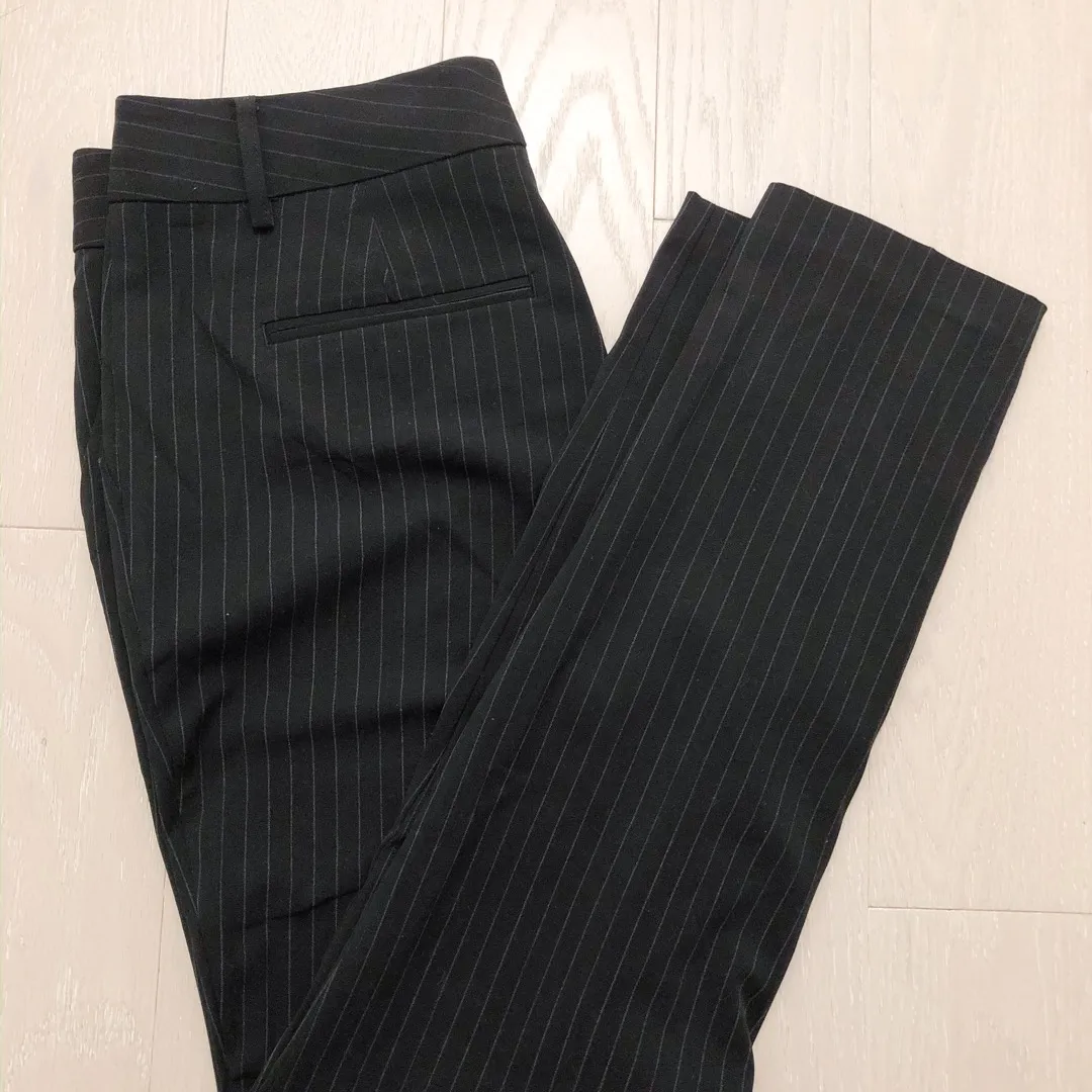 Black And White Striped Pencil/Dress Pants photo 1