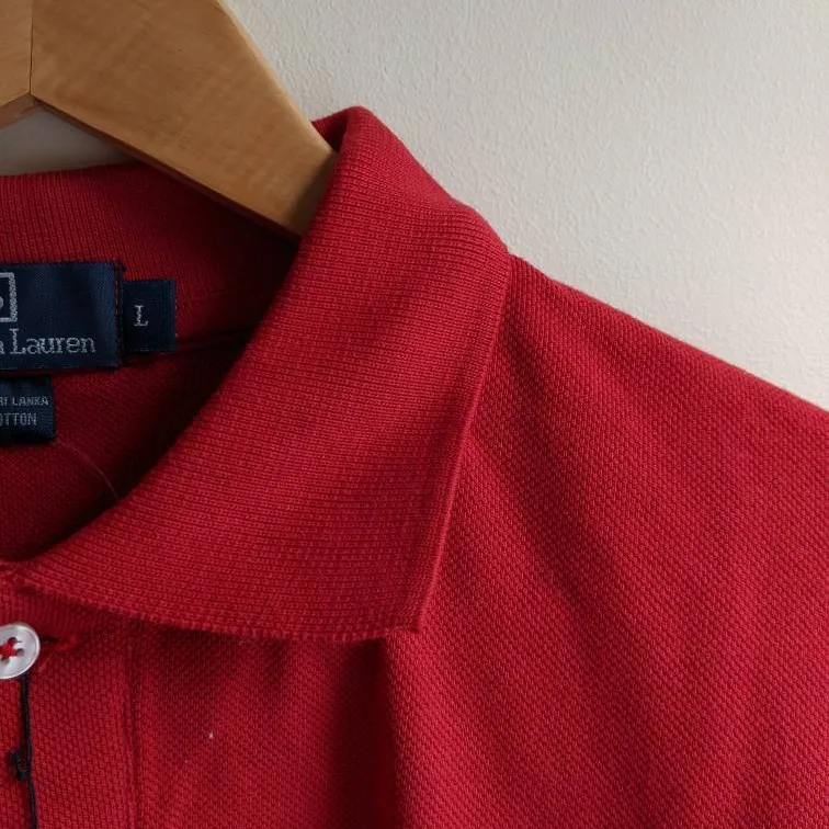 BNWT Ralph Lauren Red Polo Shirt photo 4
