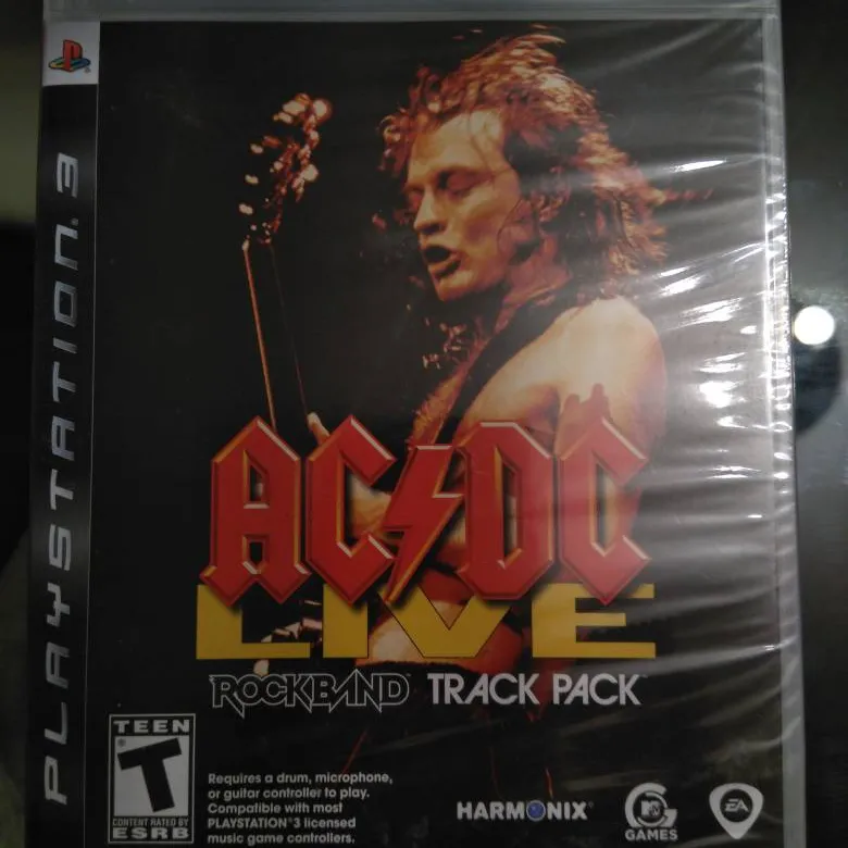 BNIB ACDC Rock Band Track Pack PlayStation Game photo 1