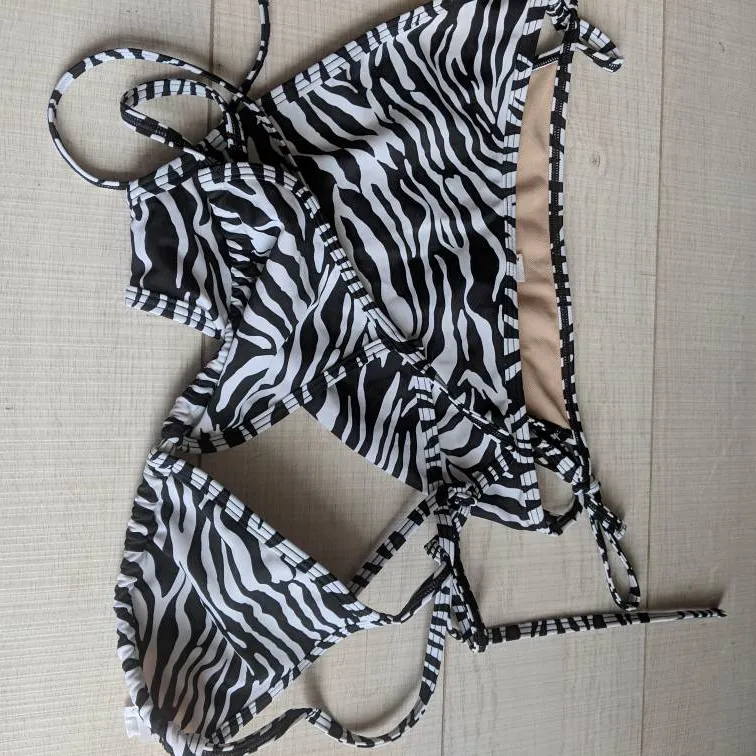 Zebra Print American Apparel Bikini photo 8