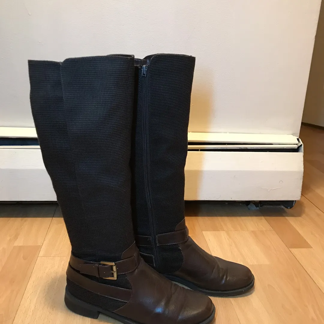 Brown Aerosole Riding Boots, Size 8.5 photo 1