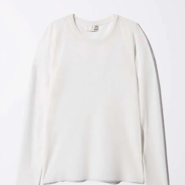 Aritzia (Wilfred Free) - white mesh long sleeve shirt (S) photo 1